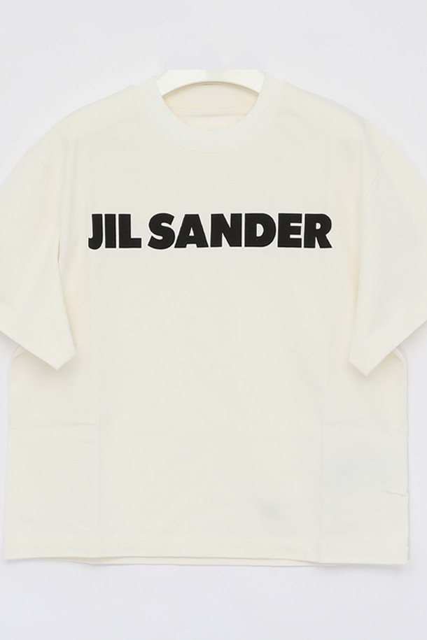 JIL SANDER - 반소매 티셔츠 - 질샌더 영문빅로고 박스핏 반팔 여성 티셔츠 J02GC0001 J45148 102