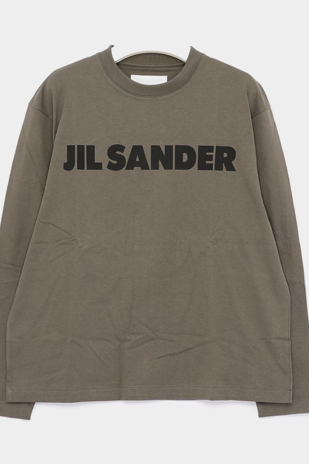 JIL SANDER - 긴소매 티셔츠 - 질샌더 영문빅로고 롱슬리브 긴팔 여성 티셔츠 J02GC0107 J20215 312