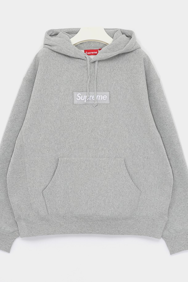 SUPREME - 후디 - 슈프림 박스로고 스웨트 남성 후드티 FW24SW11 HTH GREY