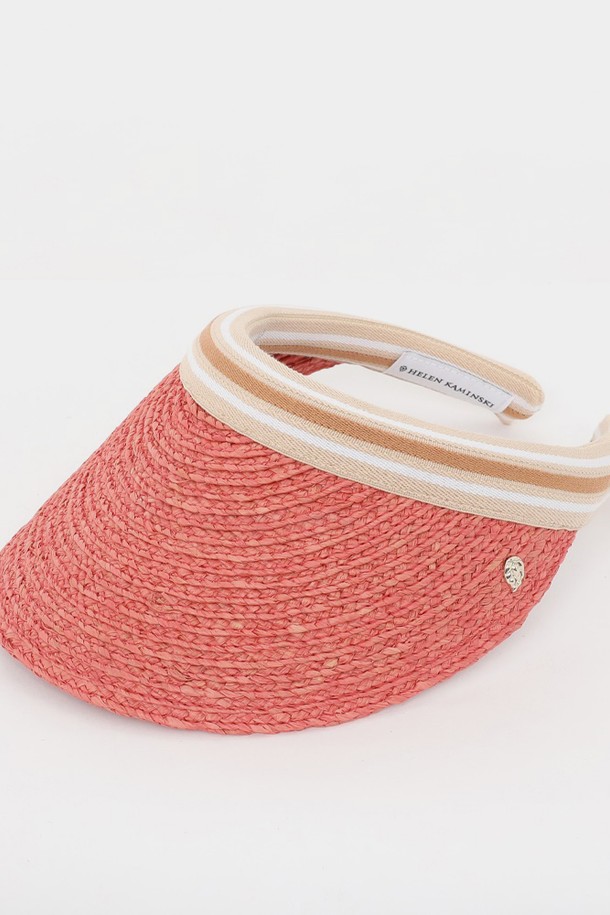 HELEN KAMINSKI - 모자 - 헬렌카민스키 아이코닉 비앙카 썬바이저 여성 썬캡 HAT50265 POMELO NOUGAT STRIPE