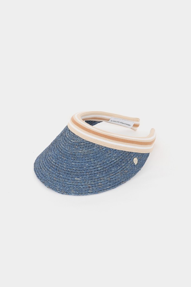 HELEN KAMINSKI - 모자 - 헬렌카민스키 아이코닉 비앙카 썬바이저 여성 썬캡 HAT50265 SAPPHIRE NOUGAT STRIPE