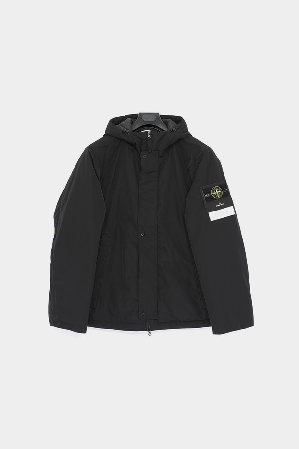 STONE ISLAND - 다운/패딩 - 스톤아일랜드 24FW 와펜로고 마이크로 트윌 후드 패딩 남성 자켓 811543426 V0029