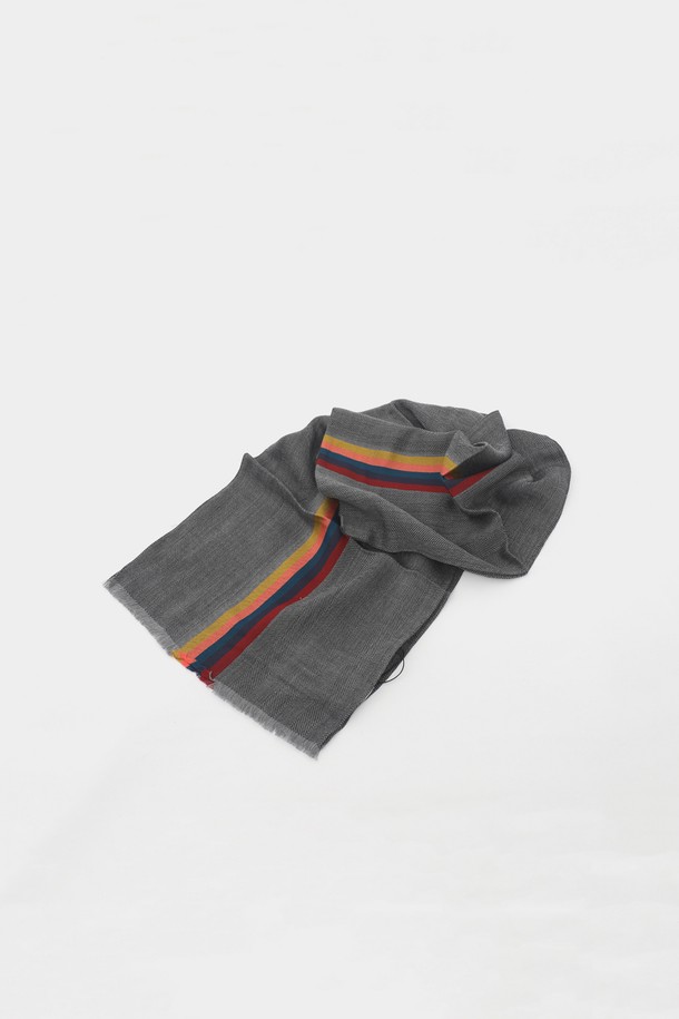 Paul Smith - 스카프/머플러 - 폴스미스 24FW 스트라이프 울 실크 남성 머플러  M1A 454D AS22 76