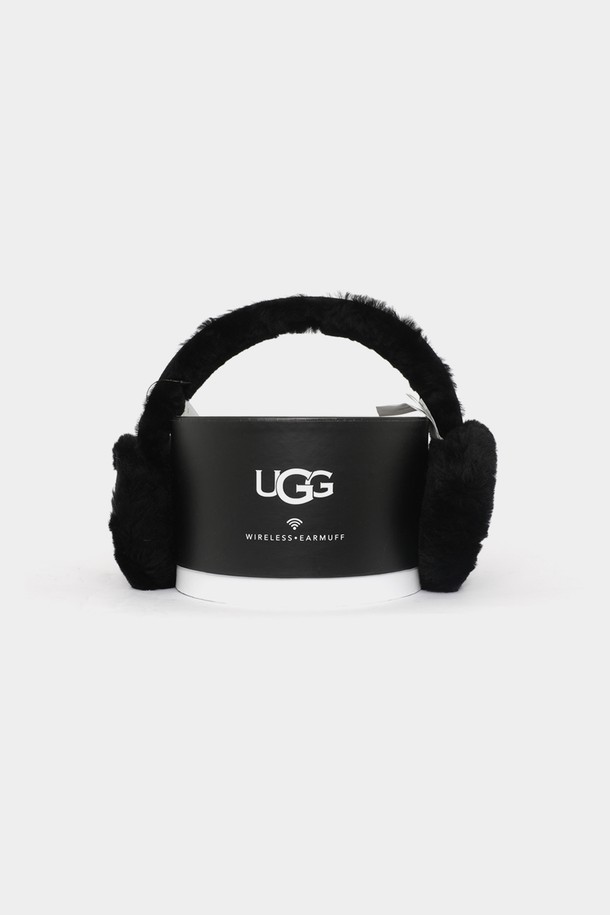 UGG - 기타소품 - 어그 24FW 쉽스킨 와이어리스 이어머프 양털 여성 귀마개 21347 BLK