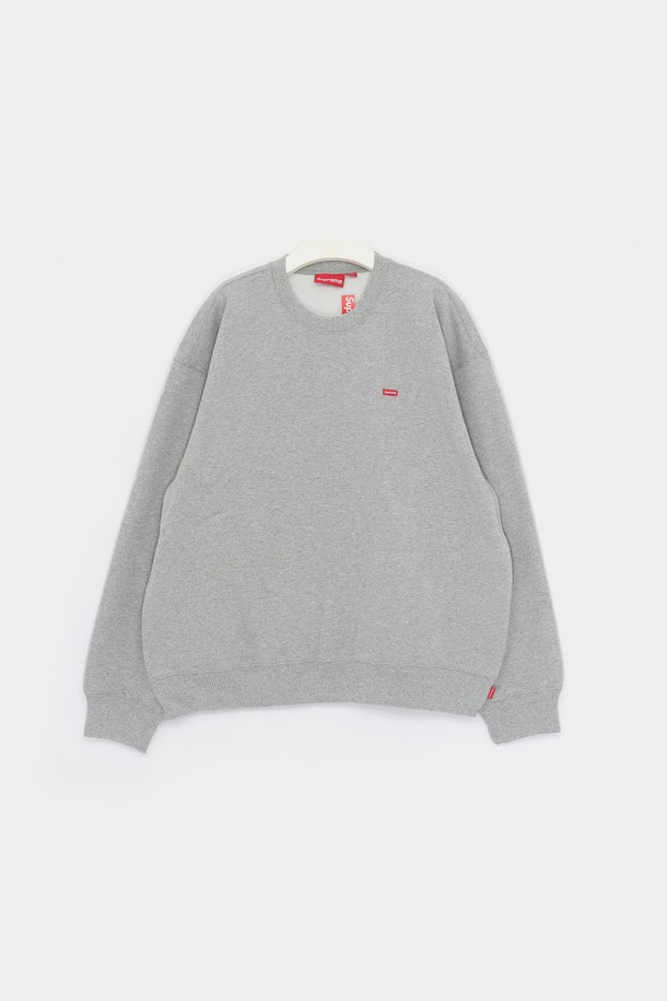 SUPREME - 스웨트셔츠 - 슈프림 24FW 스몰 박스로고 스웨트 크루넥 남성 맨투맨 FW24SW12 HTH GREY