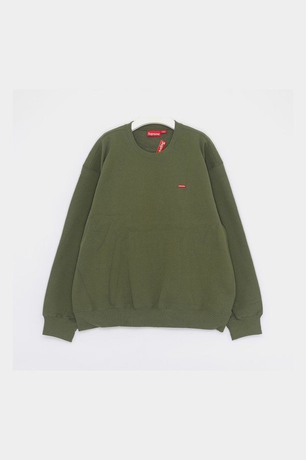 SUPREME - 스웨트셔츠 - 슈프림 24FW 스몰 박스로고 스웨트 크루넥 남성 맨투맨 FW24SW12 OLIVE