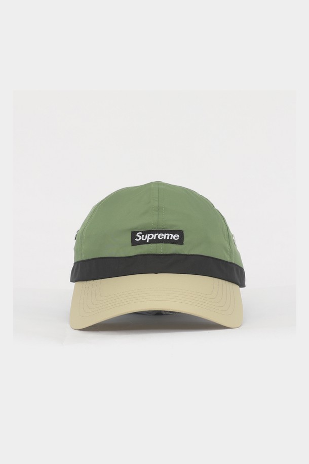 SUPREME - 모자 - 슈프림 패치로고 크라운 밴드 나일론 6패널 공용 캡 SS24H73 OLIVE