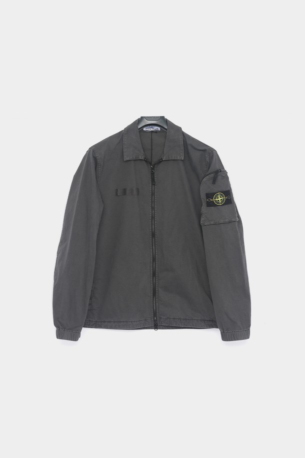 STONE ISLAND - 사파리/필드자켓 - 스톤아일랜드 25SS 와펜로고 암포켓 집업 남성 자켓 K1S151200003 S0004 V0165