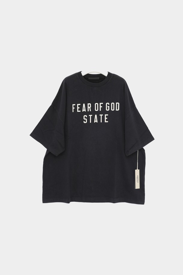 FEAR OF GOD - 반팔티셔츠 - 피어오브갓 24FW 에센셜 스테이트 헤비 오버핏 반팔 남성 티셔츠 125BT242000F