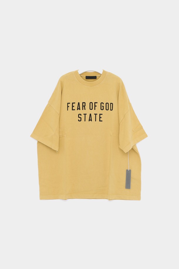 FEAR OF GOD - 반팔티셔츠 - 피어오브갓 24FW 에센셜 스테이트 헤비 오버핏 반팔 남성 티셔츠 125BT242003F