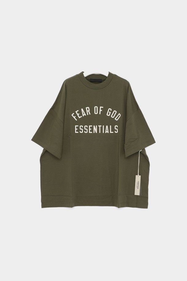 FEAR OF GOD - 반팔티셔츠 - 피어오브갓 24FW 에센셜 프린트 저지 오버핏 반팔 남성 티셔츠 125BT244195F