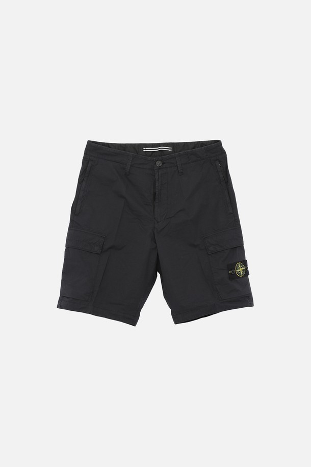 STONE ISLAND - 하프팬츠 - 스톤아일랜드 와펜로고 클래식 카고 쇼츠 남성 반바지 8015L0803 A0020