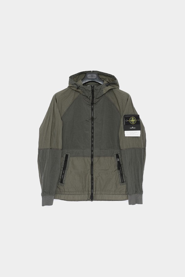 STONE ISLAND - 사파리/필드자켓 - 스톤아일랜드 와펜로고 나일론 메탈 후드 남성 자켓 801542020 V0059