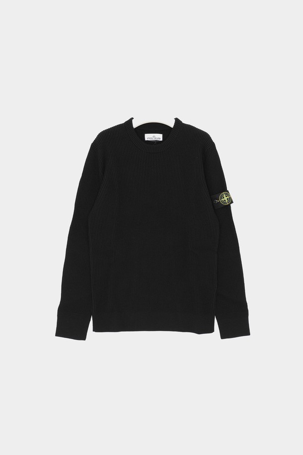 STONE ISLAND - 스웨터 - 스톤아일랜드 24FW 와펜로고 클래식 골지 울 남성 니트 8115553C2 A0029