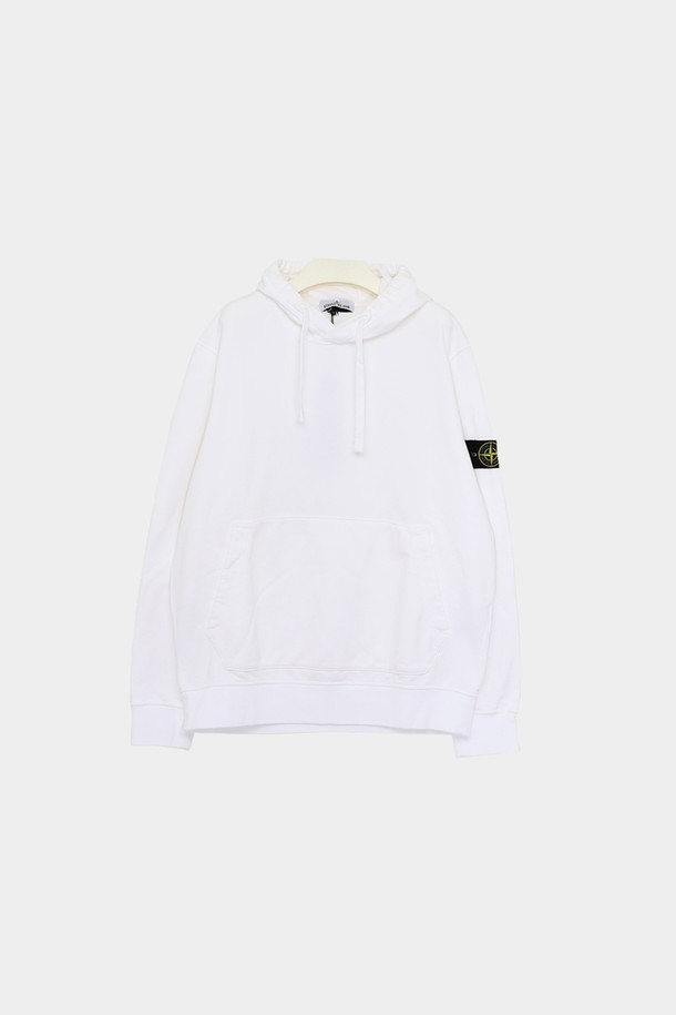 STONE ISLAND - 후디 - 스톤아일랜드 와펜로고 클래식 스웨트 남성 후드티 801564151 A0001