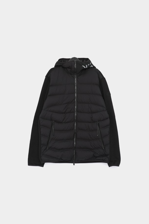 MONCLER - 다운/패딩 - 몽클레어 패치로고 패딩 믹스 후드 남성 자켓 8G00002 809KZ 999