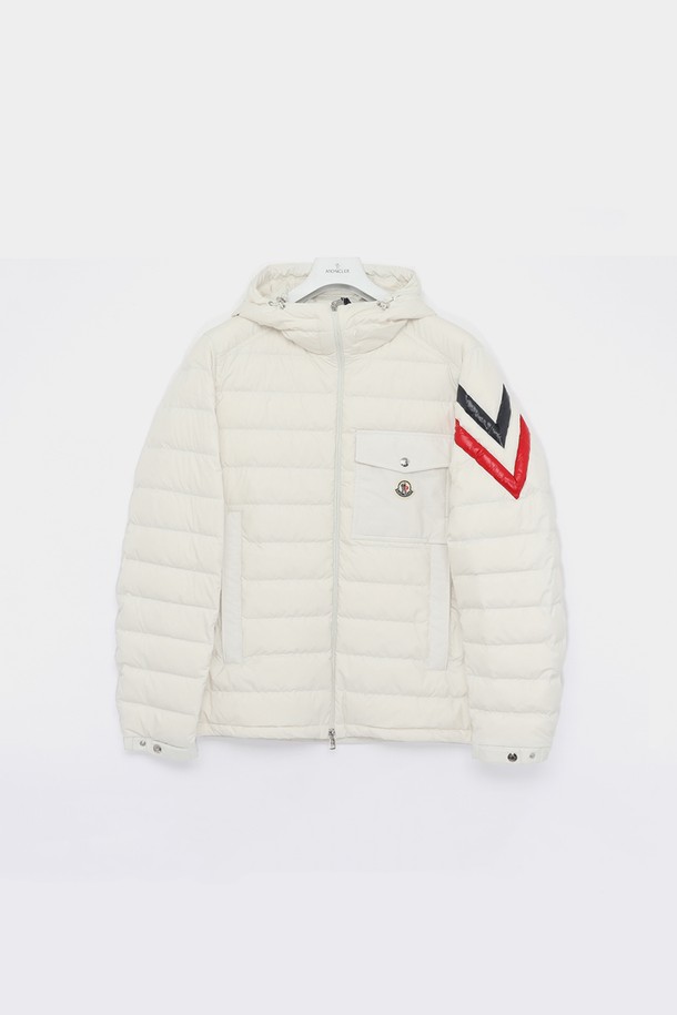 MONCLER - 다운/패딩 - 몽클레어 베라드 패치로고 삼선 후드 패딩 남성 자켓 1A00012 54A81 034 BERARD