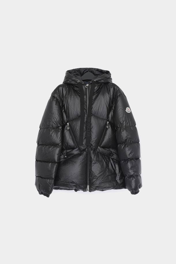 MONCLER - 점퍼 - 몽클레어 세인 패치로고 후드 패딩 여성 자켓 1A00052 5972C 999 SEINE