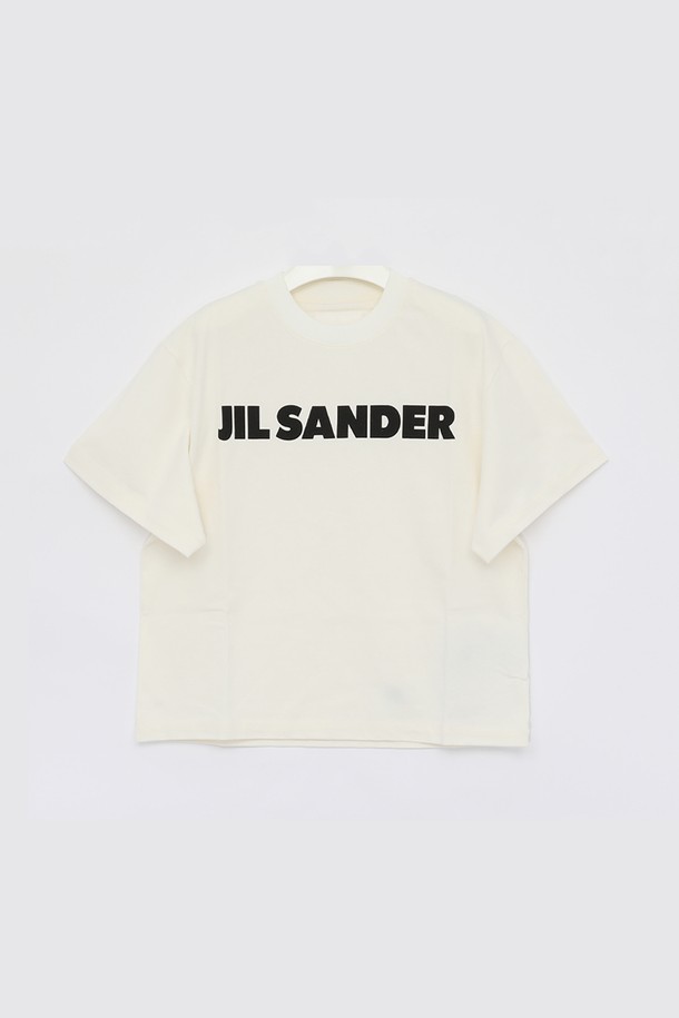 JIL SANDER - 반소매 티셔츠 - 질샌더 영문빅로고 박스핏 반팔 여성 티셔츠 J02GC0001 J45148 102