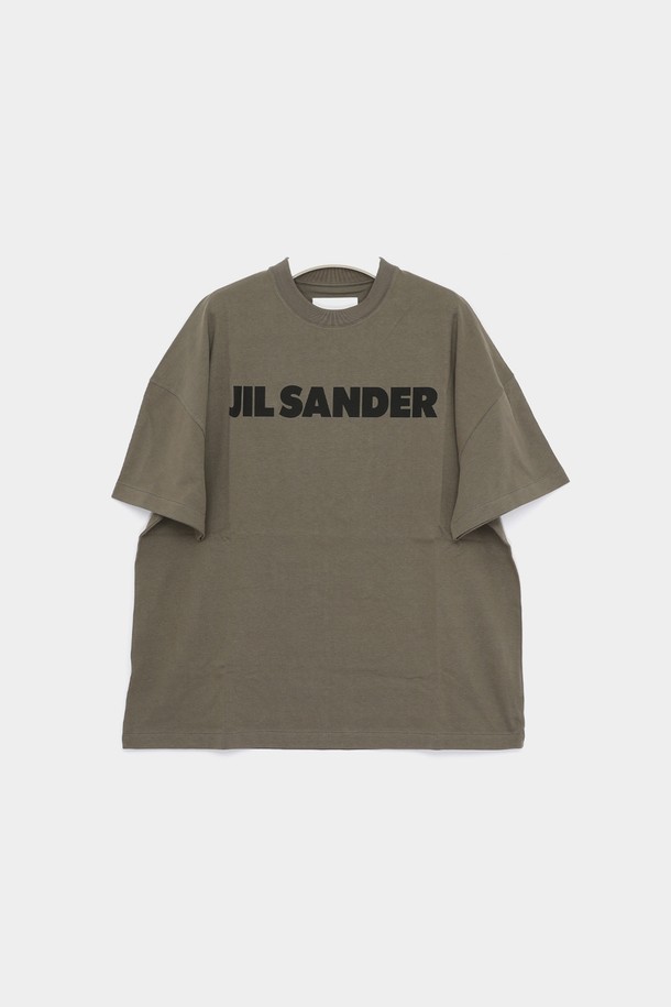 JIL SANDER - 반팔티셔츠 - 질샌더 영문빅로고 오버핏 반팔 남성 티셔츠 J21GC0001 J20215 312