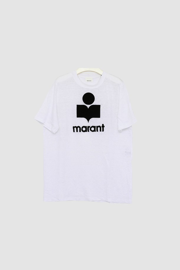 ISABEL MARANT - 반팔티셔츠 - 이자벨마랑 에뚜왈 KARMAN 카르만 반팔 남성 티셔츠 TS0045HA B1N22H 20WH