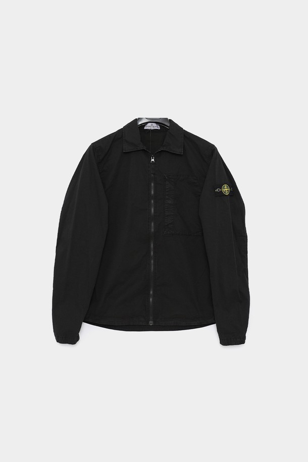 STONE ISLAND - 키즈아우터 - 스톤아일랜드키즈 와펜로고 집업 셔츠 남아 자켓 801610310 V0129/10A