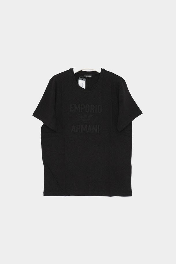 EMPORIO ARMANI - 반팔티셔츠 - 알마니 이글 패치로고 반팔 남성 티셔츠 211818 4R485 00020