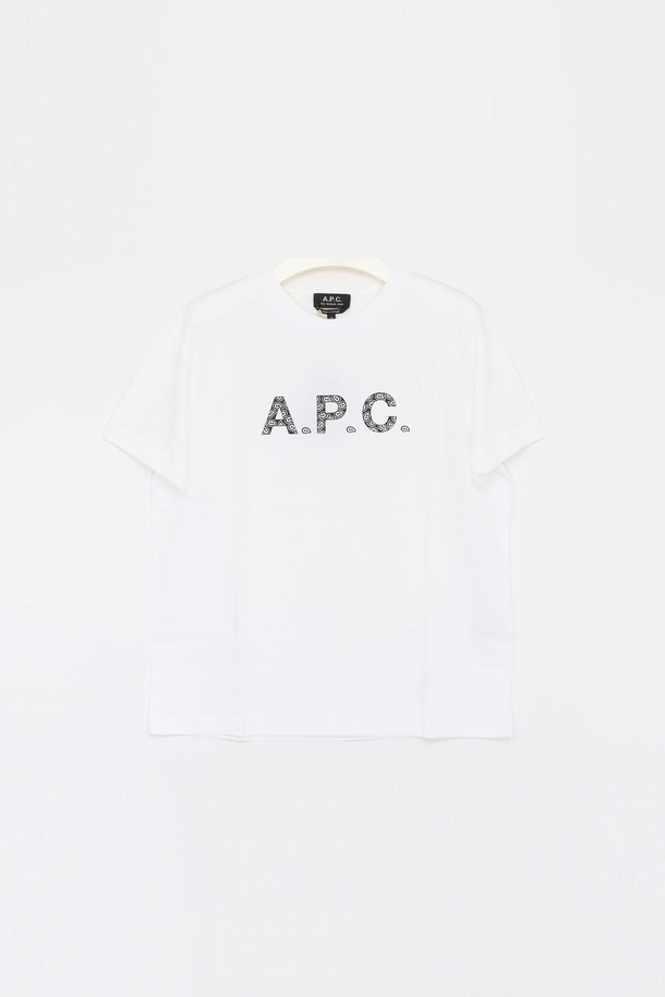 A.P.C. - 반소매 티셔츠 - 아페세 APC로고 첼시 반팔 여성 티셔츠 COEIO F26354 TAG