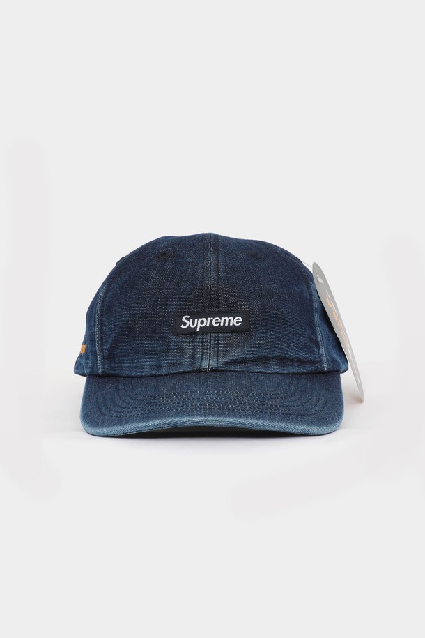 SUPREME - 모자 - 슈프림 스몰패치로고 코듀라 데님 스몰 박스 6패널 남성 캡 SS24H33 BLUE