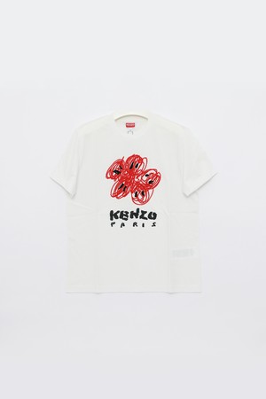 겐조 KENZO 드로잉 루즈핏 반팔 여성 티셔츠 2TS102 4SG 02