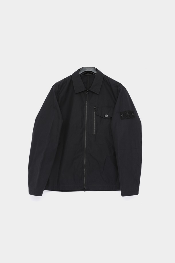 STONE ISLAND - 사파리/필드자켓 - 스톤아일랜드 25SS 와펜로고 고스트 코튼 오버셔츠 남성 자켓 K1S151200007 S00F1 V0029