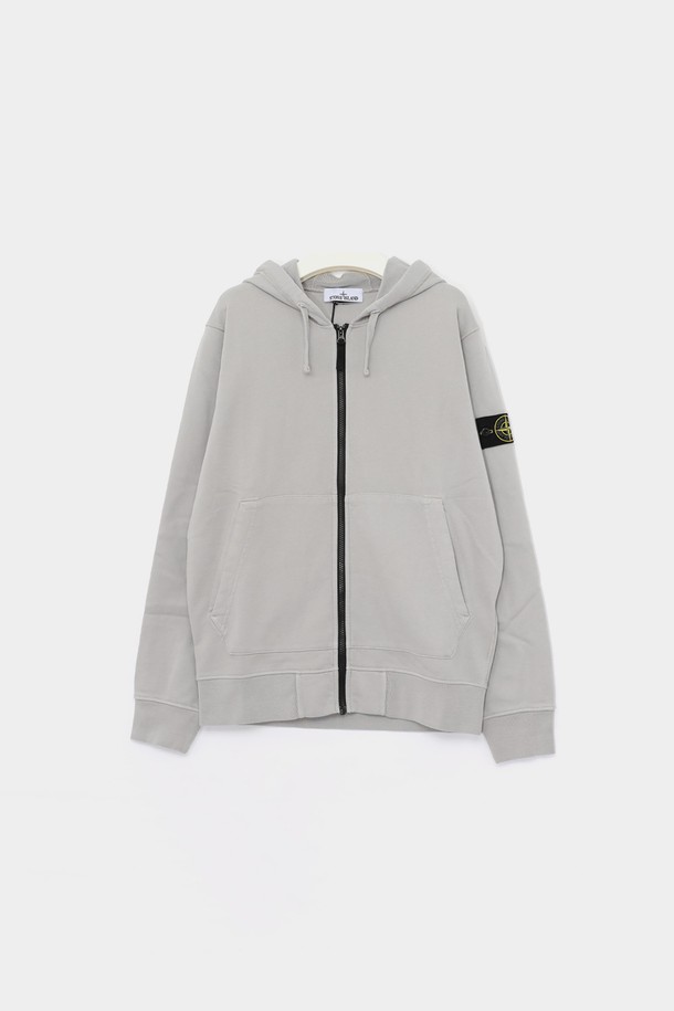 STONE ISLAND - 사파리/필드자켓 - 스톤아일랜드 25SS 와펜로고 오가닉코튼 스웨트 후드 집업 남성 자켓 K1S156100042 S0051 V0061