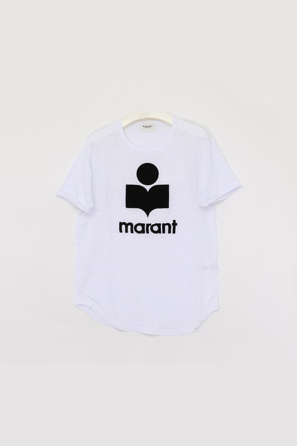 ISABEL MARANT - 반소매 티셔츠 - 이자벨마랑 25SS 에뚜왈 KOLDI 콜디 린넨 반팔 여성 티셔츠 TS0004FA A1N09E 20WH