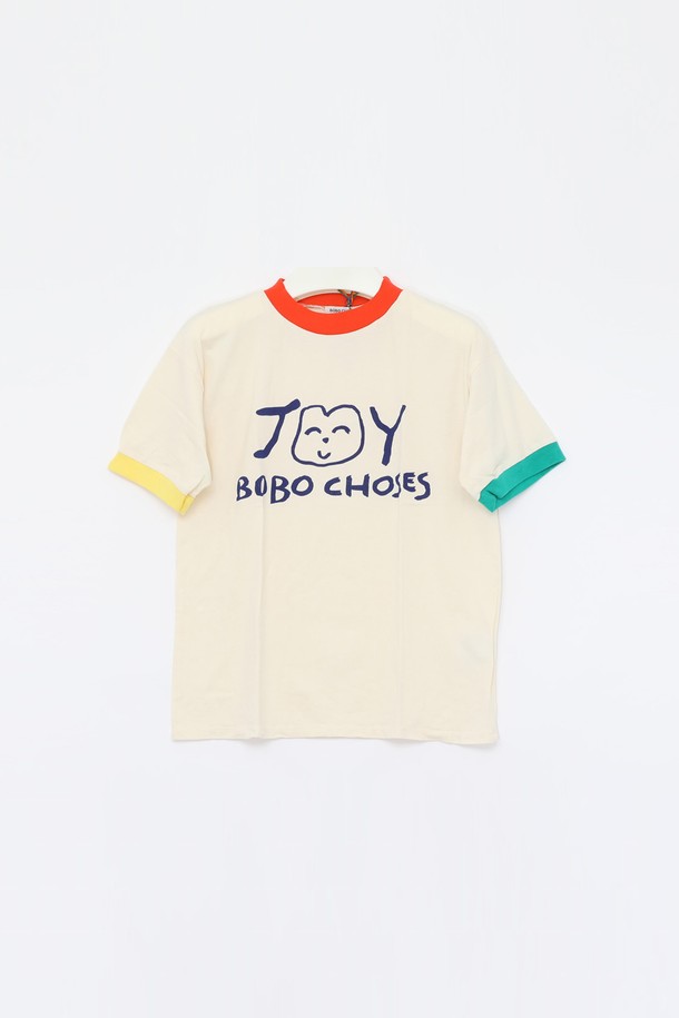 BOBO CHOSES - 키즈상의 - 보보쇼즈 25SS 스마일 프린트 반팔 여아 티셔츠 B125AC014 199