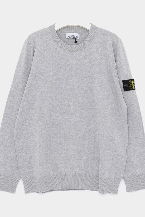 STONE ISLAND - 스웨터 - 스톤아일랜드 25SS 와펜로고 코튼 모르비도 남성 니트 K1S155100053 S00B2 V0M61