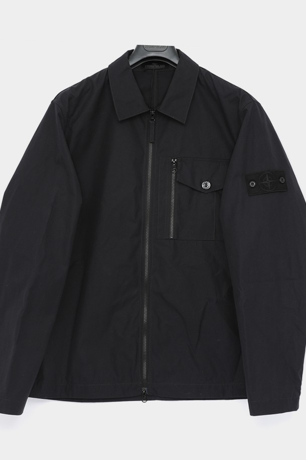 STONE ISLAND - 사파리/필드자켓 - 스톤아일랜드 25SS 와펜로고 고스트 코튼 오버셔츠 남성 자켓 K1S151200007 S00F1 V0029