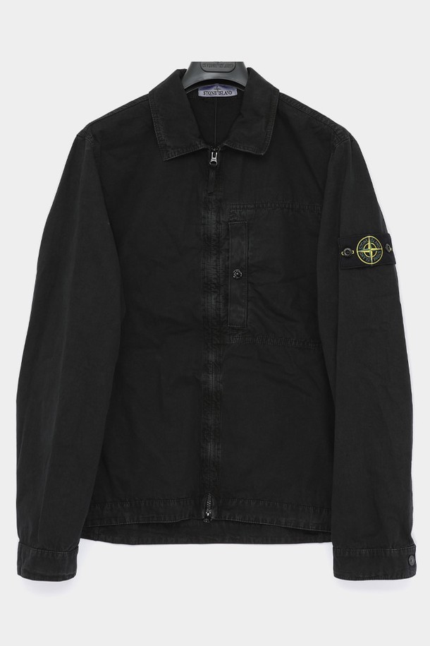 STONE ISLAND - 사파리/필드자켓 - 스톤아일랜드 25SS 와펜로고 텔라 코튼 TC 코튼 셔츠 남성 자켓 K1S151200032 S00WN V0129