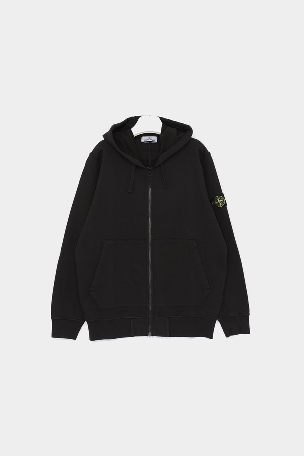 STONE ISLAND - 사파리/필드자켓 - 스톤아일랜드 25SS 와펜로고 오가닉코튼 스웨트 후드 집업 남성 자켓 K1S156100042 S0051 V0029