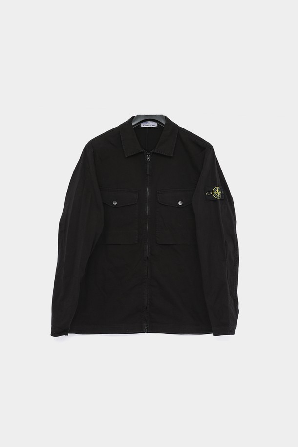 STONE ISLAND - 사파리/필드자켓 - 스톤아일랜드 25SS 와펜로고 투포켓 코튼 집업 셔츠 남성 자켓 K1S151200128 S0012 V0029