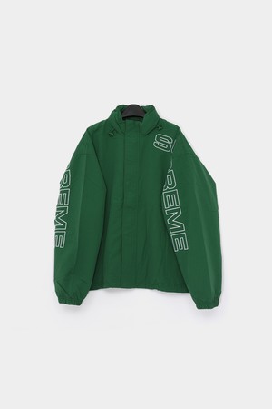 슈프림 자수로고 스펠아웃 트랙 남성 자켓 FW24J70 DK GREEN