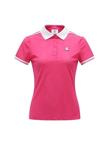 [ANEW GOLF] WOMEN ALL VENTILATION COLLAR SHORT T-SHIRT_HP-a