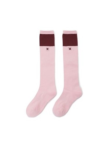 [ANEW GOLF]  (W) TWO TONE KNEE SOCKS_LP-a