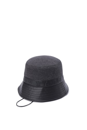 MIXED WOOL BUCKET HAT_BK