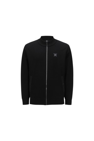MEN BLACK CHECK BOARD CARDIGAN_BK