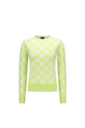 WOMEN CHECK BOARD PULLOVER_LI