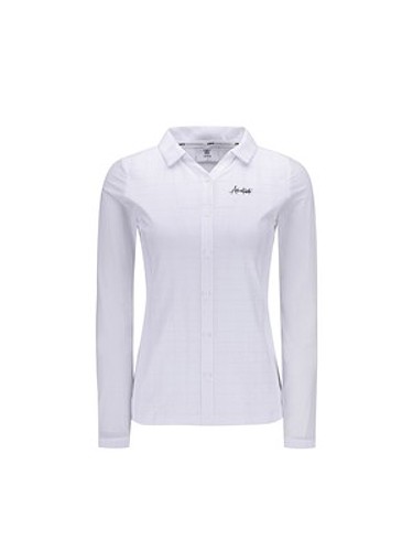 [ANEW GOLF] WOMEN V NECK LONG T-SHIRT_WH-a
