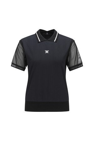 ANEW GOLF] WOMEN FA BLOUSON SHORT T-SHIRT_BK_ANEW GOLF