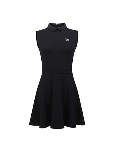 [ANEW GOLF] WOMEN EMBOSS JACQUARD ONE-PIECE_BK-a