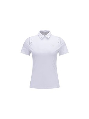 [ANEW GOLF] WOMEN BEADS POINT SHORT T-SHIRT_WH-a