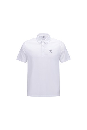 [ANEW GOLF] MEN SIGNATURE LOGO SHORT T-SHIRT_WH_WHITE-a